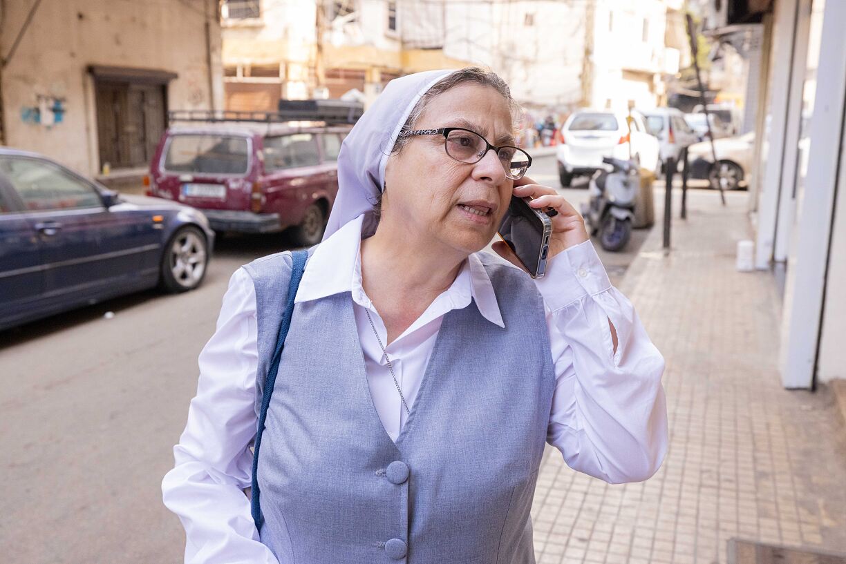 Missio-Projektpartnerin Schwester Annie Demerjian in Beirut - Foto Herbst 2025