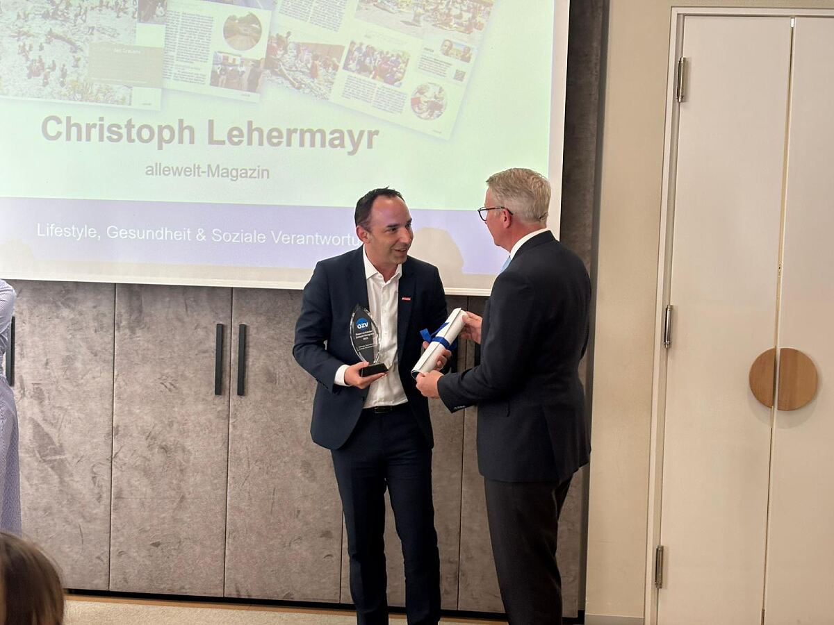 Christoph Lehermayr leitet das Missio-Magazin allewelt