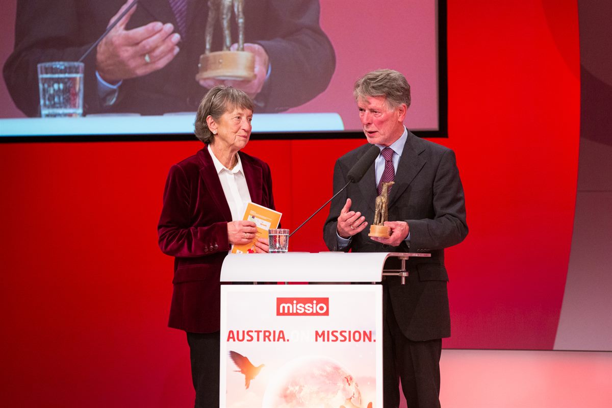 Star of Mission Hugo Ölz mit Ehefrau Marianne 