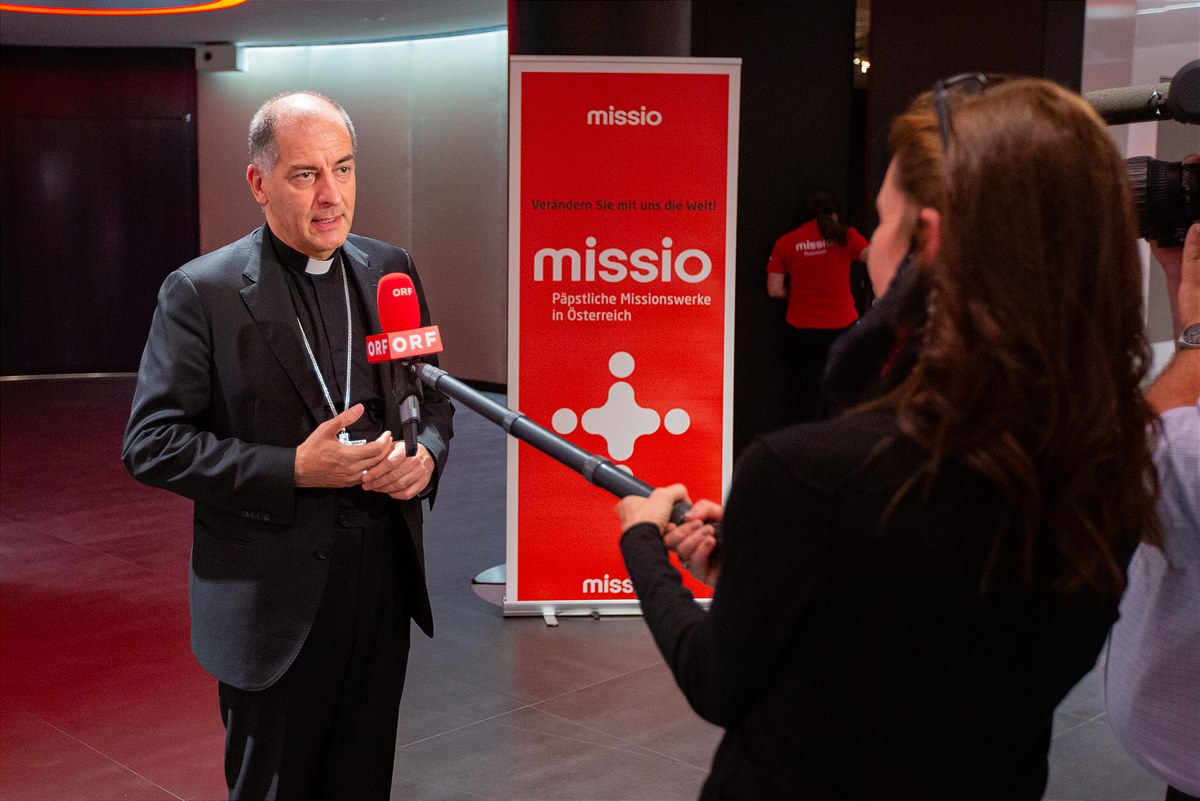 Erzbischof Giampietro Dal Toso im Interview mit dem ORF bei den ersten Austria.On.Mission-Awards 2020