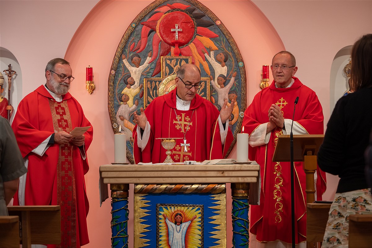Erzbischof Dal Toso feiert die Heilige Messe in der Missio-Nationaldirektion 2022