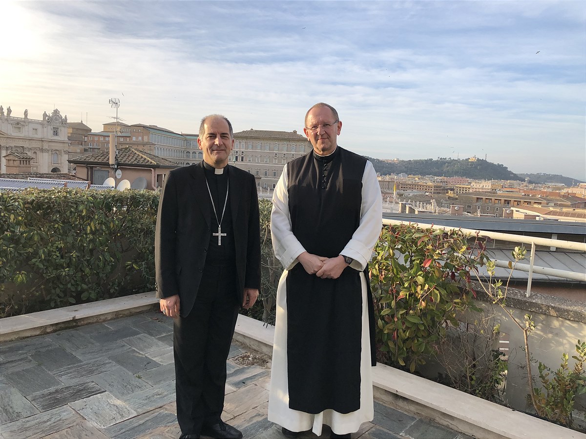 Missio Nationaldirektor Pater Karl Wallner besuchte Erzbischof Giampietro Dal Toso 2019 in Rom
