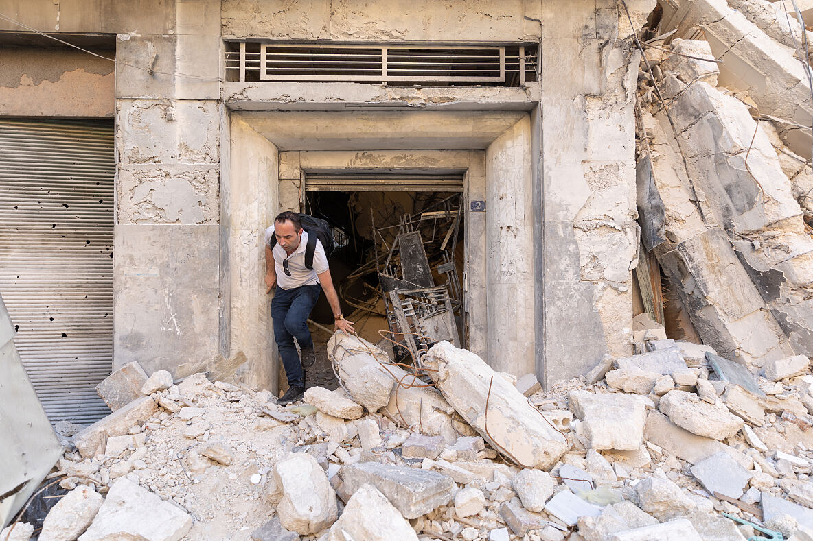 allewelt-Chefredakteur Christoph Lehermayr vor Ort in Syrien