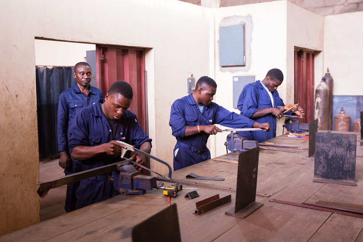 Die handwerkliche Berufsschule in Enugu, Nigeria