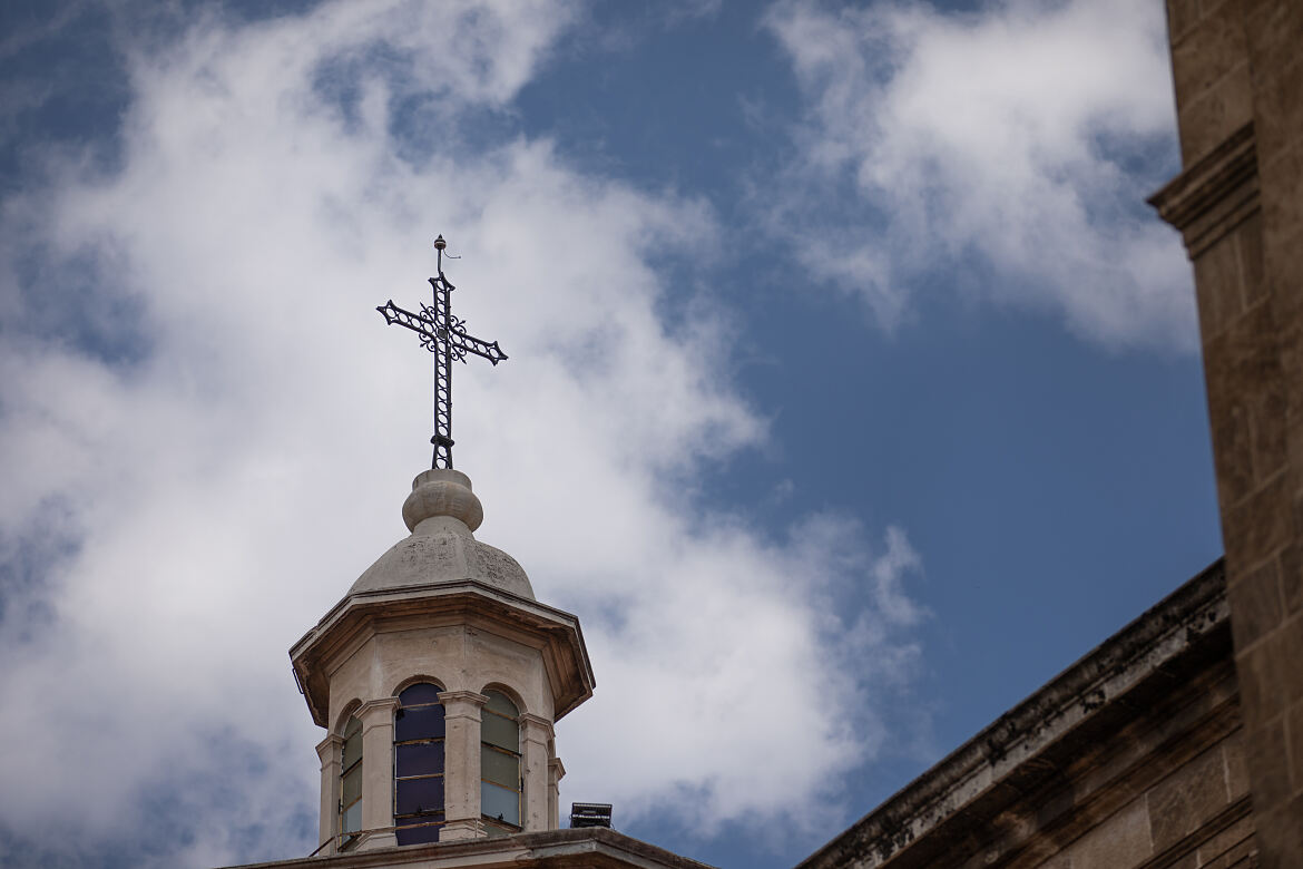 Kirche in der Stadt Aleppo - Foto entstanden bei Missio-Projektbesuch im Mai 2023