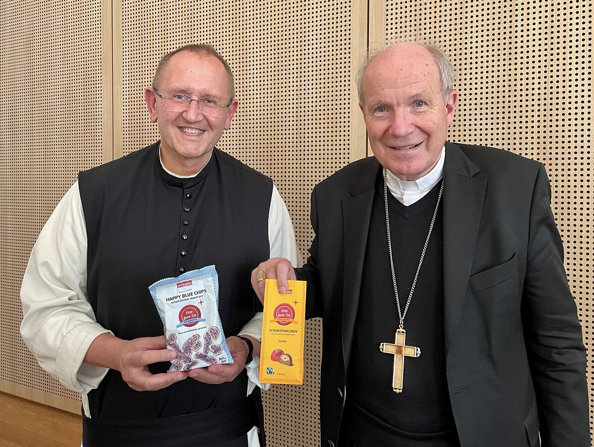 Kardinal Christoph Schönborn und Missio-Nationaldirektor Pater Karl Wallner