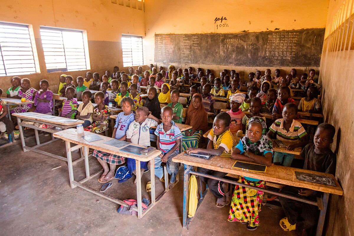 Schüler in Burkina Faso