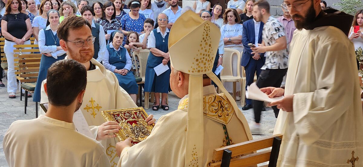 Missio-Projektpartner Gerry Baumgartner zum Diakon in Homs geweiht
