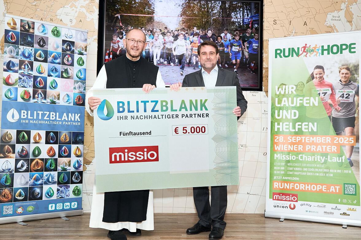 Pater Karl Wallner und Mario Reichel