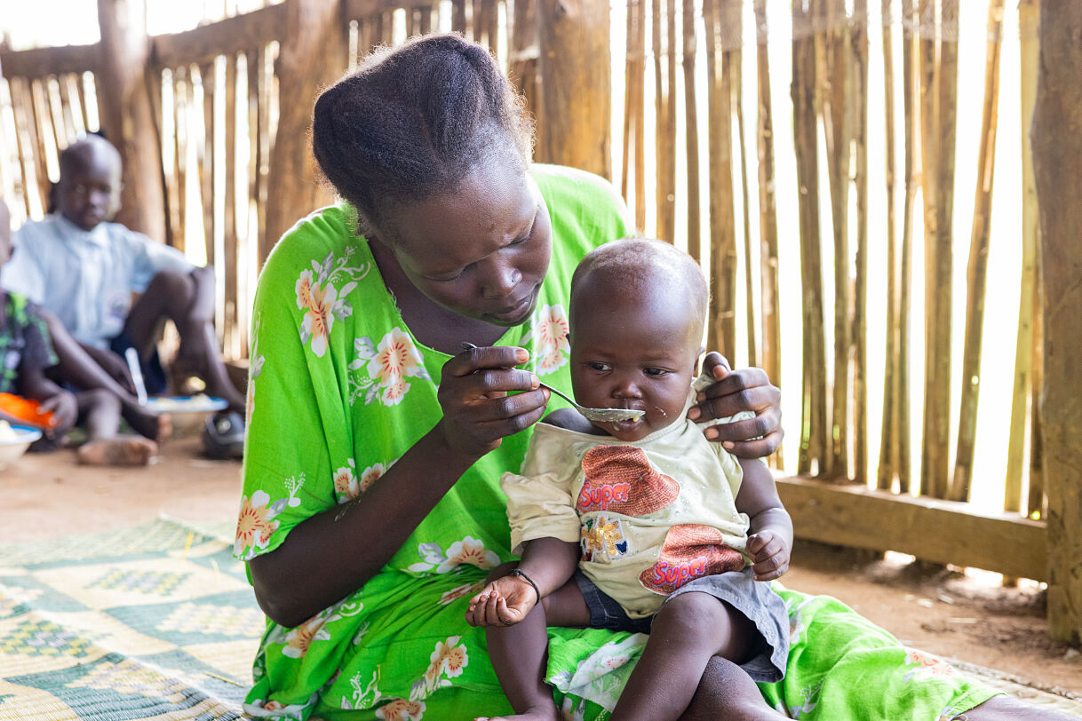 Hoffnung für hungernde Kinder in einem der drei Babyfeeding-Centers in Juba